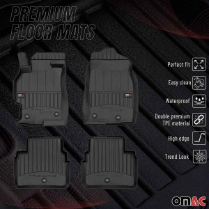 Mazda 6 Floor Mat - Omac - Proline Premium TPE - Black - '09-'13